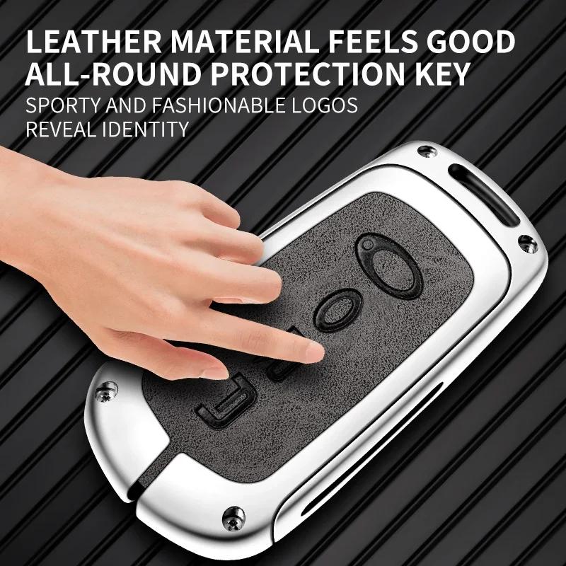 Zinc Alloy Car Key Case Cover for Great Wall Ora Good Cat GT Ballet Cat Shell Remote Metal Keychain Keyless Interior Accessories