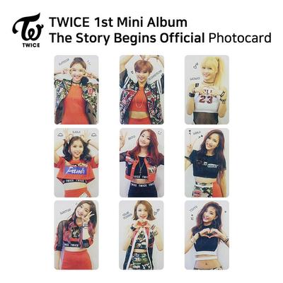 1st Mini Album The Story Begins Official Photocard RED WHITE Version KPOP