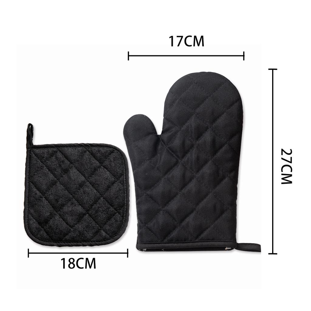 Home Kitchen Baking Oven Mitt Baking Hand Protector Oven Mittens for Picnic Camping Barbecue