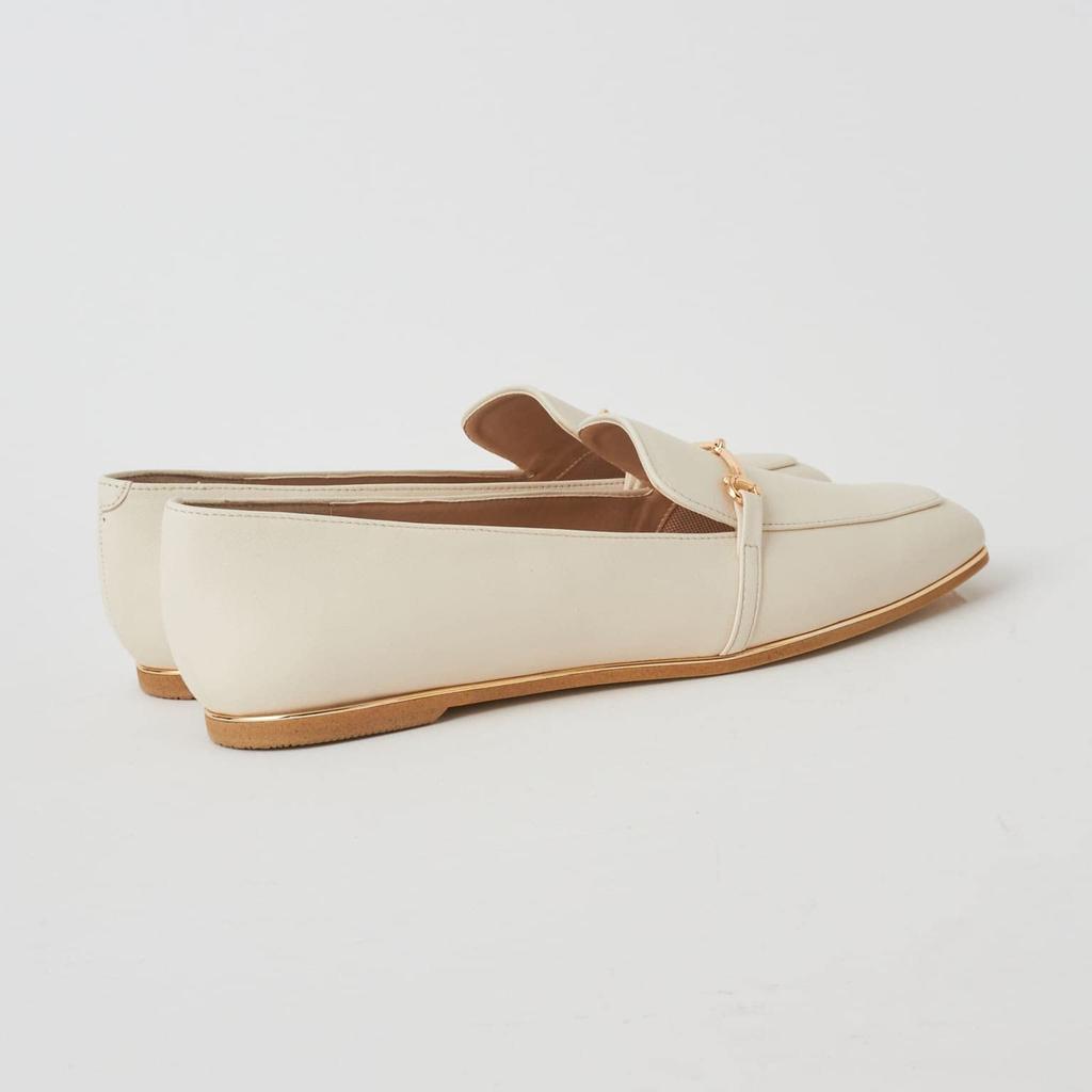 WELLFIT Low Heel Flat Made in 180113100011 [Diana] Shoes, Japan, White, Ivory, 23.5cm,