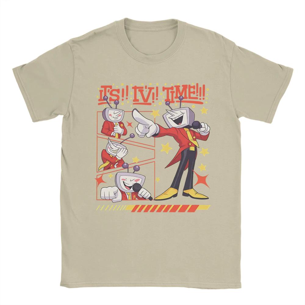 Tenna Deltarune Game It's TV Time Meme Merch men women printed T Shirts Cotton Tee New Arrival oversized fashion T-shirt Clothes