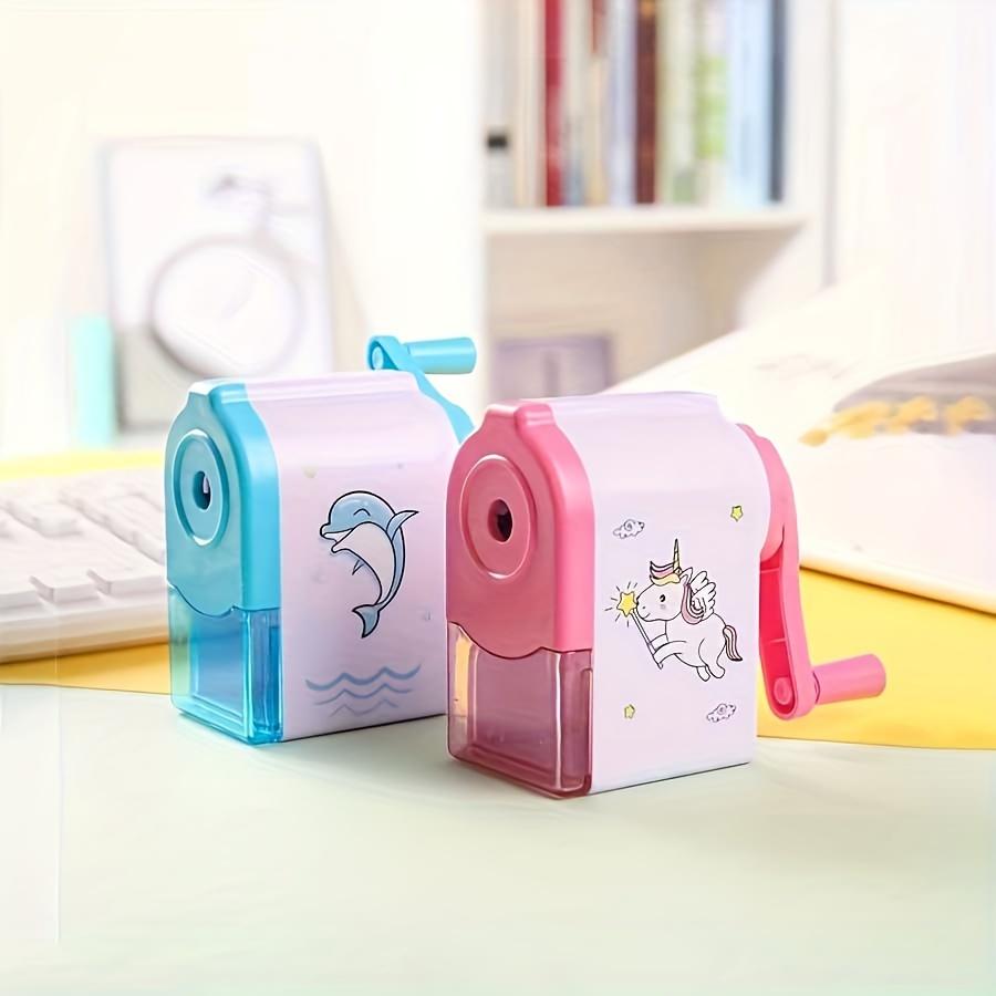 1 Pc Cute Unicorn Dolphin Mechanical Sharpener For Pencil School Office Supplies Creative Stationery Back To School