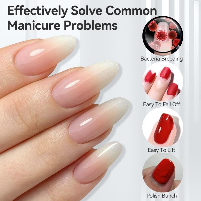 The BORN PRETTY Gel Nail Polish Set includes a base top and This set is and compatible with coat, coat, adhesive. 3-piece wipe-free, long-lasting,