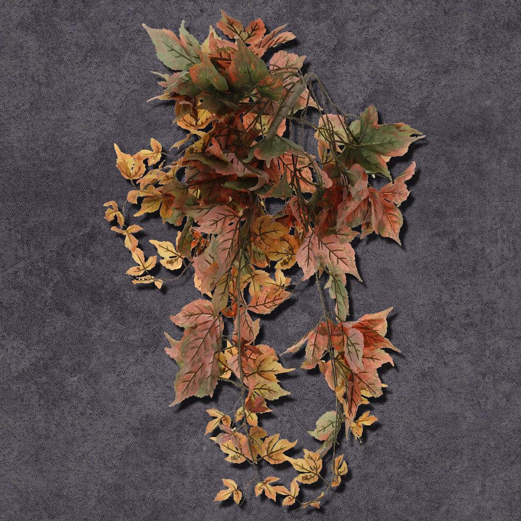 Artificial Maple Leaves Simulation Vine Silk Fall Hand Craft Wall Hanging Decor