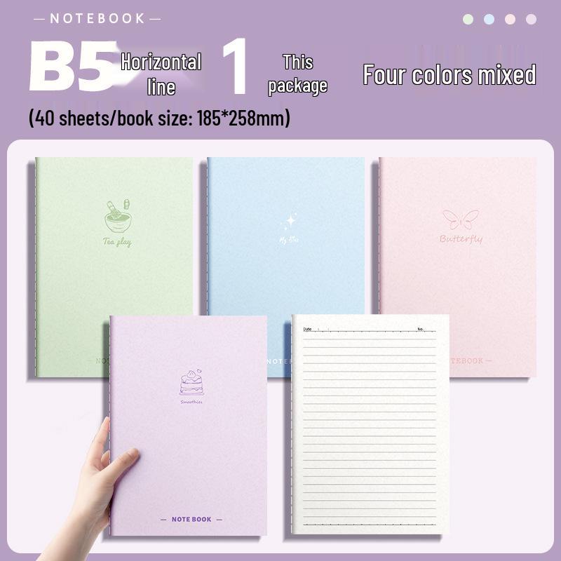 Gradient Soft Cover Notebook - Large Size, Thick, for Middle & High School Students