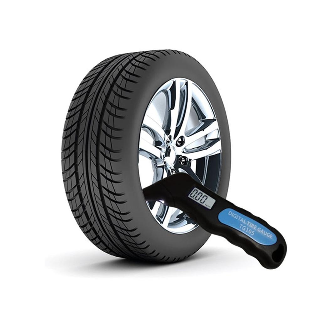 Multifunctionl Tire Pressure Gauge Barometer LCD Display Air Gauge Barometer Tester For Car Truck Motorbike Bike Scooter