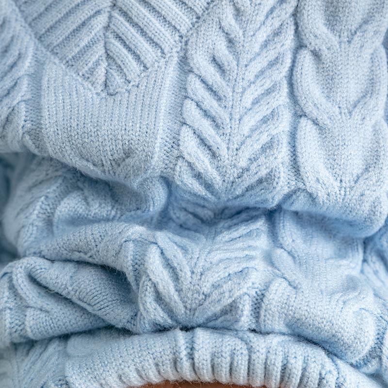 Dámský podzimní zimní ležérní svetr s výstřihem do V bez rukávů s kosočtvercovým pleteným vzorem