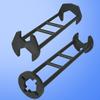 1/2Pcs Multifunctional Sink Wrench 360-Degree Rotation Plumbing Tool with 7 Snaps Faucet Nuts Universal Kitchen Bathroom Wrench