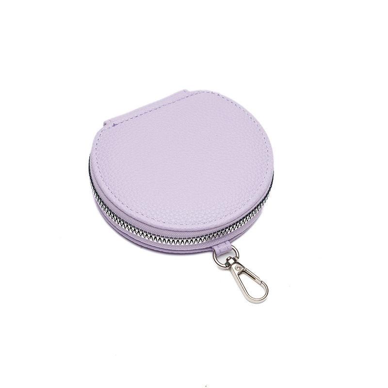 Fashion Mini Purse for Women Classic Round Zipper Purses Key Chain Rings Wallets Bags GZW