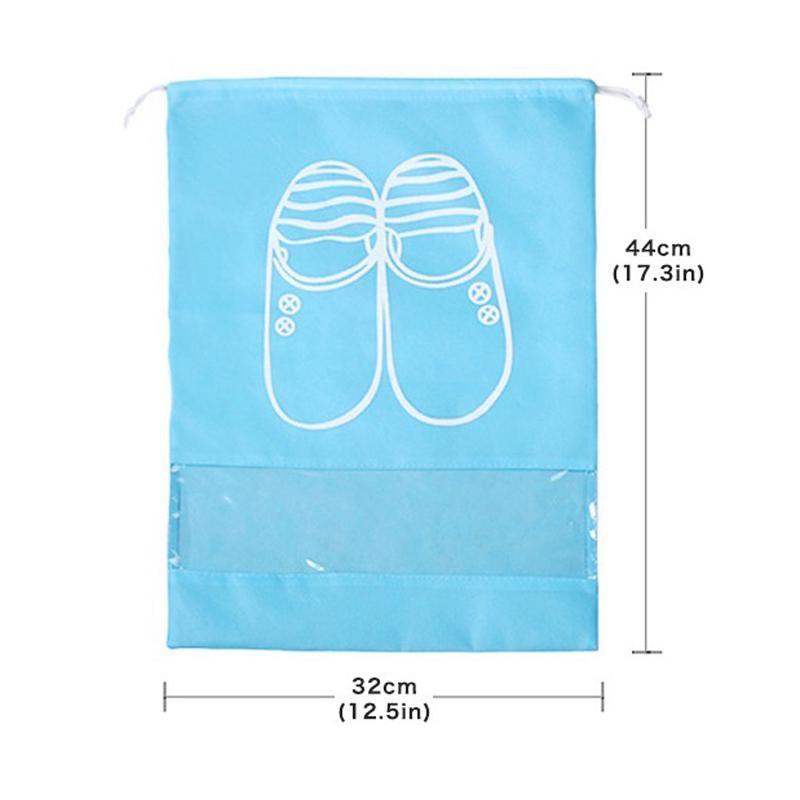 1/3/5PCS Waterproof Shoes Bag for Travel Portable Shoe Storage Bag Organizer Non-Woven Tote Drawstring Bag Shoe Organizer Travel Organizer Dust-Proof
