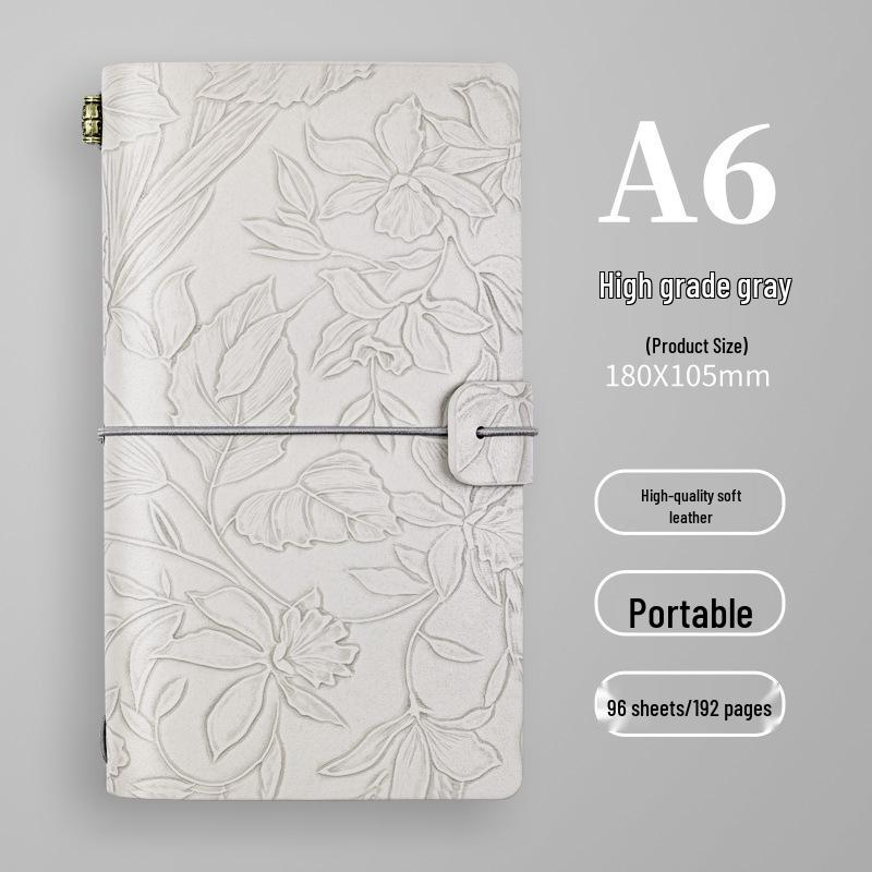 A6 Retro Stamped High-Value Diary and Small Notebook