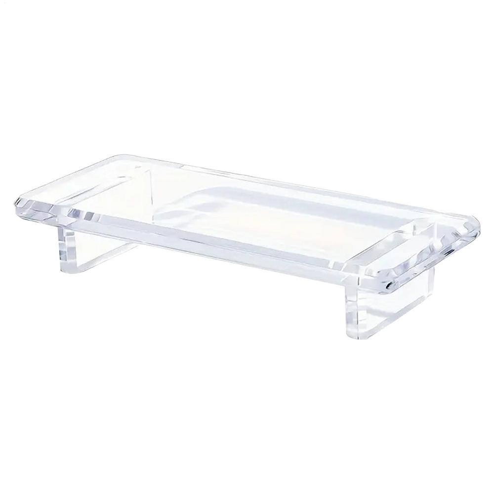 Vanity Trays for Bathroom Acrylic Bathroom Tray Counter Display Clear Non-Slip Storage Organizer Display Modern Decor for Makeup