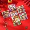 6pcs Traditional God of Wealth Red Envelope Cartoon Lucky Money Bags Money Packet  New Year Gifts