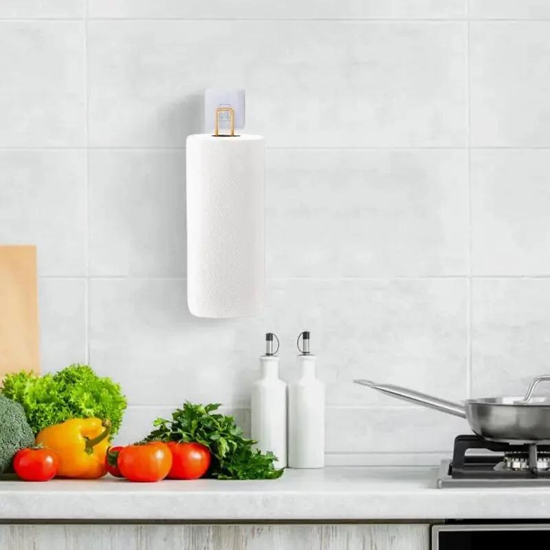 Toilet Paper Towel Rack Wall Mounted Toilet Paper Storage Rack Iron Paper Towel Storage Rack Roll Holder