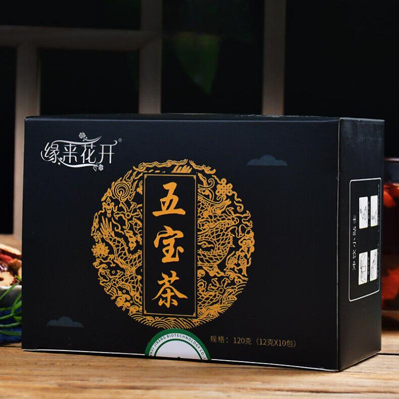 Wubao Tea Ginseng Five Treasures Tea Combination Scented Tea Health Herbal Tea
