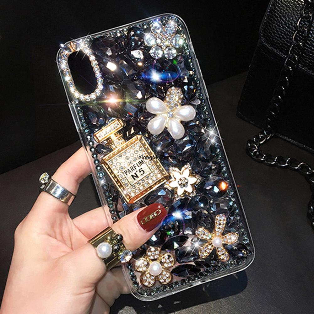 

Розкішний чохол Bling Pearl Crystal Diamond Rhinestone Flower Case для Samsung S24 Ultra S23 FE S22 Plus A15 A25 A35 A55 A14 A24 A34 A54 A13 A23 A33 A53 A52 xioami poco m6pro 4G чорний