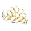 Portatovaglioli Metallico Durevole Fiore Dorato Decorativo Portatovaglioli da Tavolo Dispenser Elegante per Cucina Tavola da Pranzo
