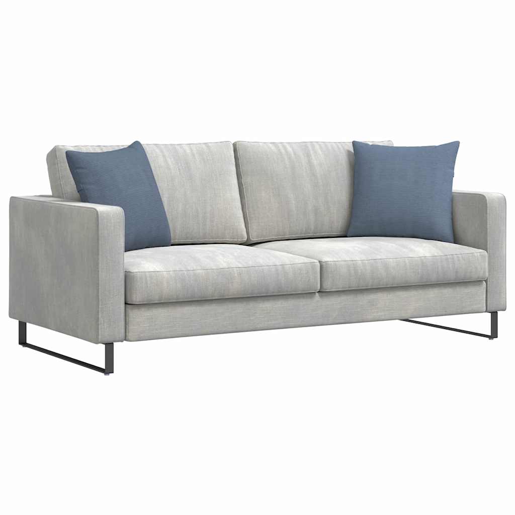 Sofa Cushions 2 Pieces Blue 45 X 45 Cm Cord Fabric