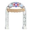 Zakka Ornamento Cerimonia Nuziale Fai da te Mini Statuetta Gatto Mini Arco Nuziale Giocattolo Decorazione Torta