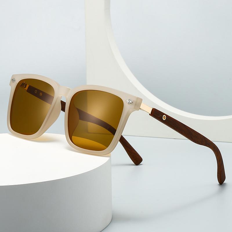 New 1 1mm Thick Square Frame Sunglasses for Men and Women Trendy UV Protection 553876