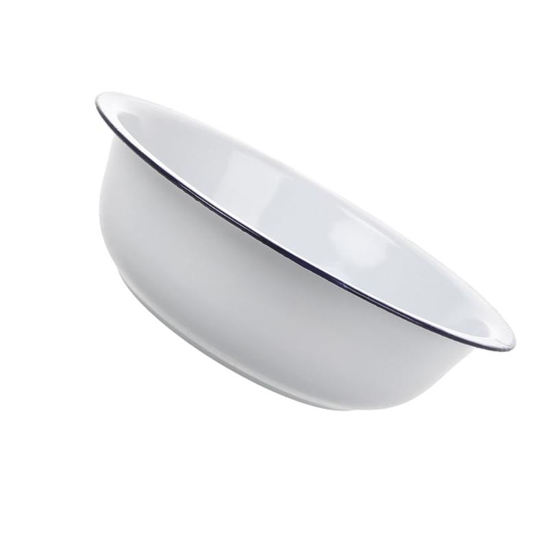 652F Enamel Mixing Basin Hygienic Coating Enamelware Perfect For Modern Households