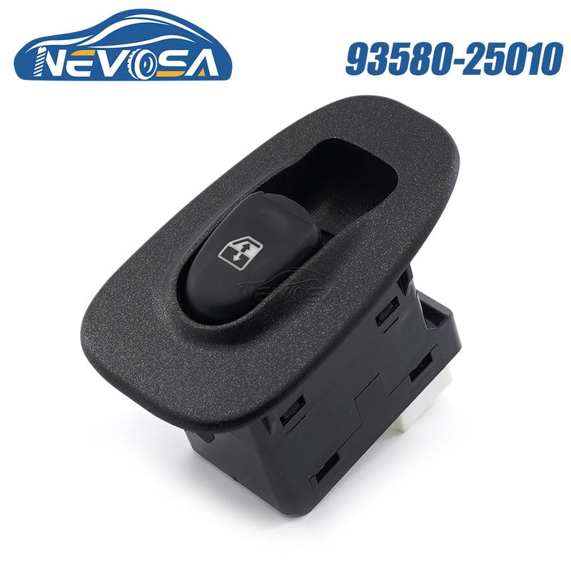 NEVOSA 93580-25010 For Hyundai Accent II MK2 LC 2000 2005 Car Window Control Switch Regulator Single Button 7 P 9358025010YN