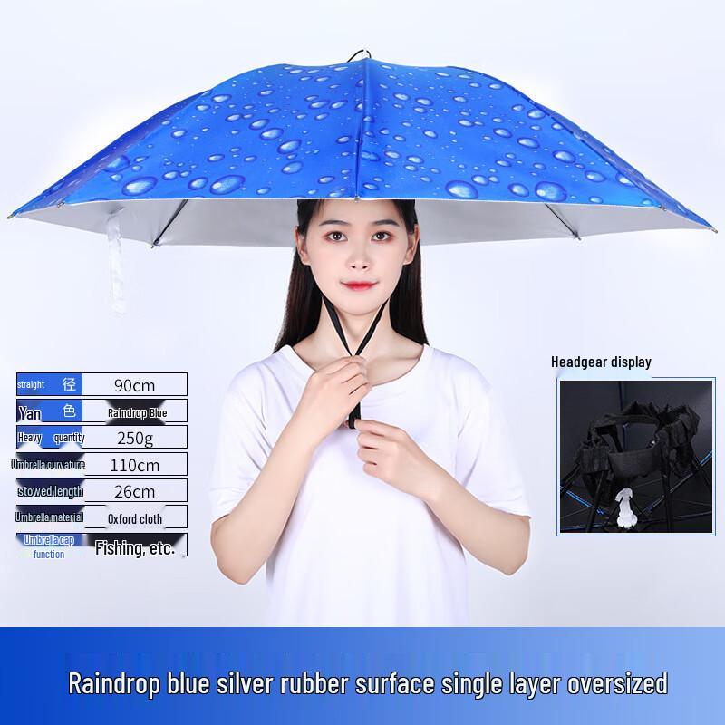 Nanqiao Hands-Free Fishing Head Umbrella