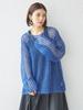 Ships for Women Knitted Mohair Mesh Hand One Size Pullover, Washable, Women's, 316040616, Blue,