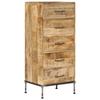 Day and Night - Day and Night Solid Mango Wood Chest of Drawers 45x35x106 Cm
