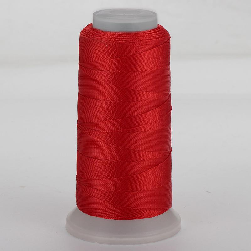 

18-прядный красный плетеный шнур 0,8 мм для бисероплетения, китайского узла, кисточки, обмотки проволокой и изготовления браслетов своими руками.