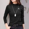Fashionable Women's Long-sleeved Bottoming Shirt, Large Size, Versatile Autumn And Winter Style Inner Warm Top