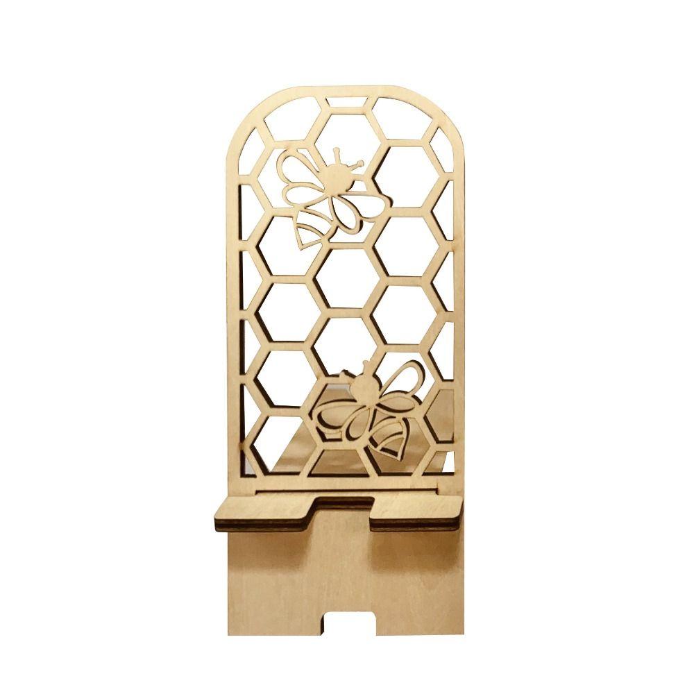 with Charging Port Desktop Phone Holder Wood Cellphone Standing Home Decor Stand Bracket  Home