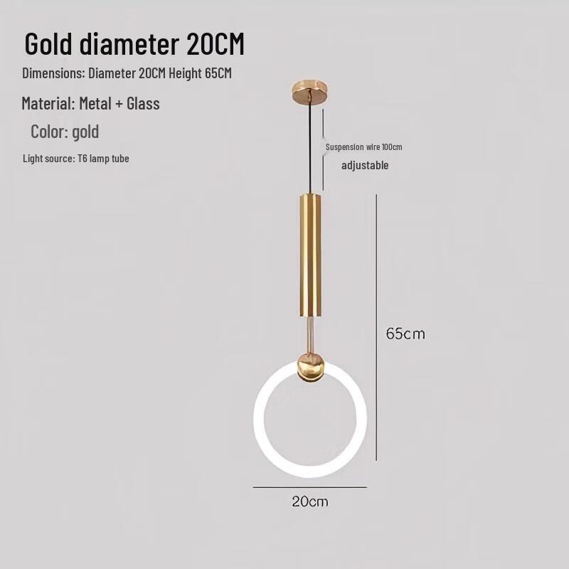 

Modern Luxury Ring Pendant Lamp