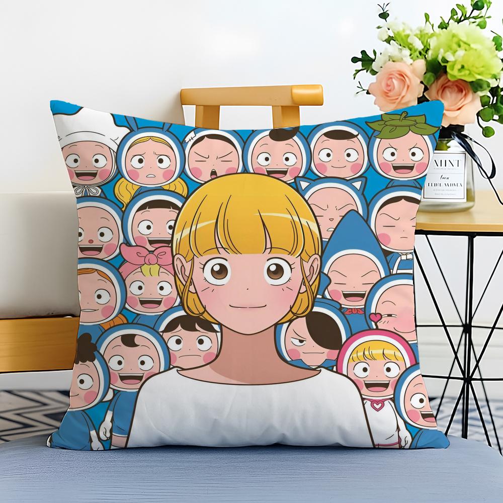 Yumis Cells The Movie Cushion Cover Washable Linen comfort Soft for Sofa Bed Cozy Home Room Decor