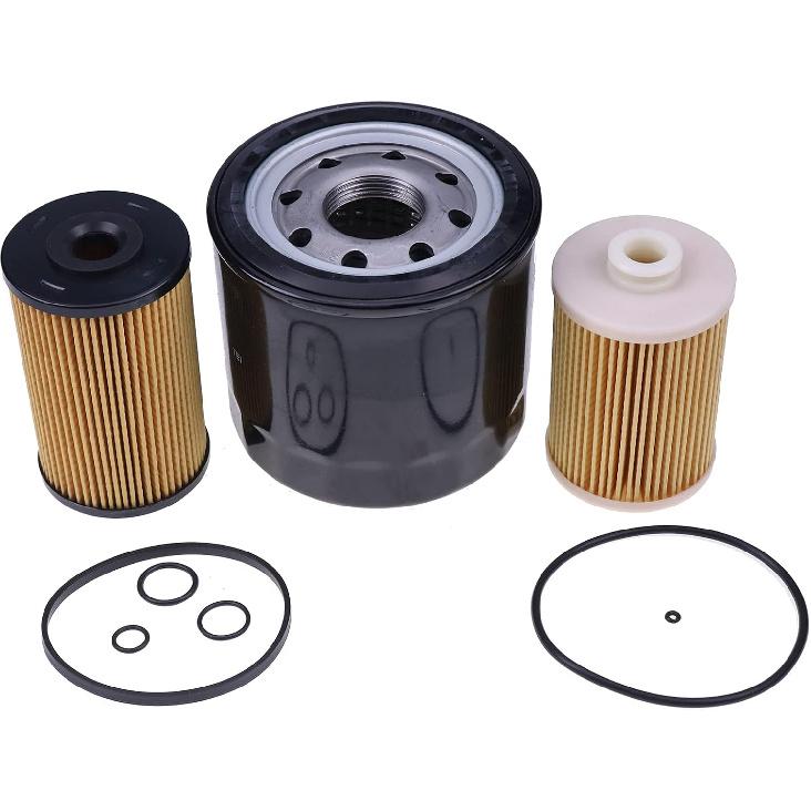 Solarhome Fuel Oil Filter Kit 8-98147-525-0 8-98165-375-0 8-98147-570-0 2-90654-800-0 Compatible with ISUZU NPR-HD NRR NQR 2011-1015