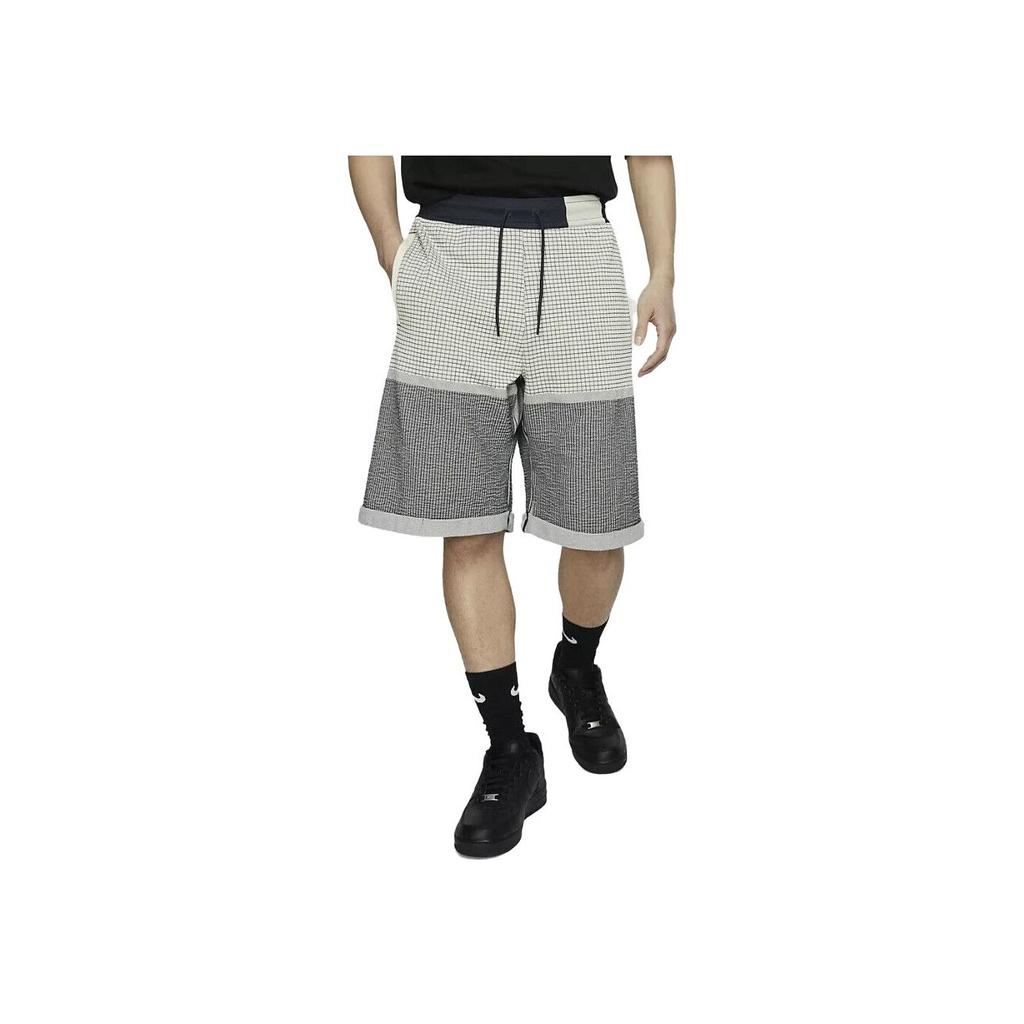 Nike Straight Cut Checkered Shorts Men Shorts Black White AR1587-238
