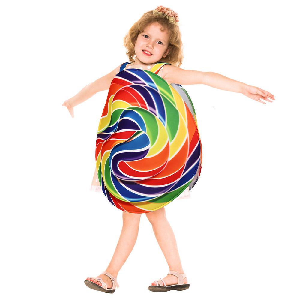 Lollipop Kid Halloween Polyester Costume Family Matching Set Group Party Cosplay