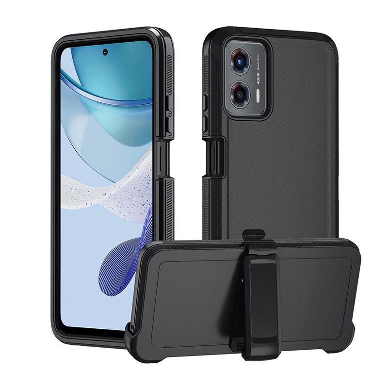 MOTO G Power 5G (2024) Three-in-One Phone Case with Back Clip & Full Edge Protection