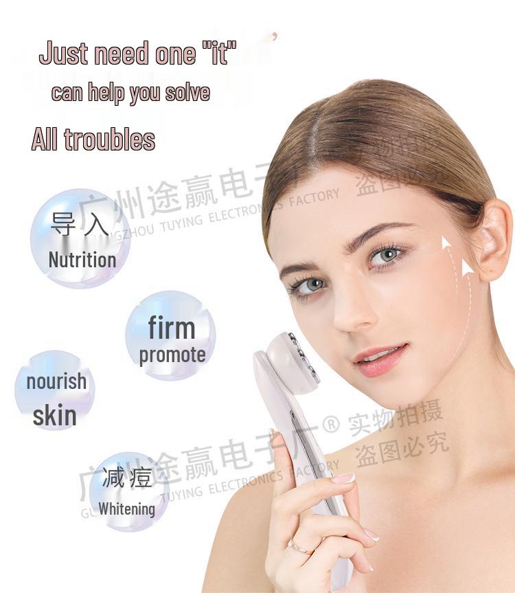 EMS Microcurrent LED Rejuvenation Device: Needle-Free Electroporation & RF Beauty Tool