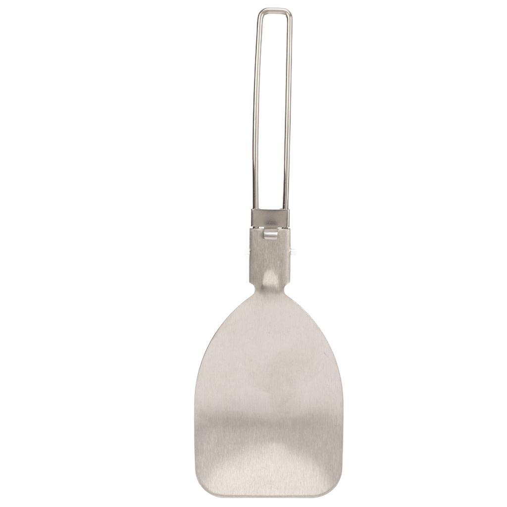 Stainless Steel Folding Spatula Latch Design Lightweight Portable Folding Food Spatula for Outdoor