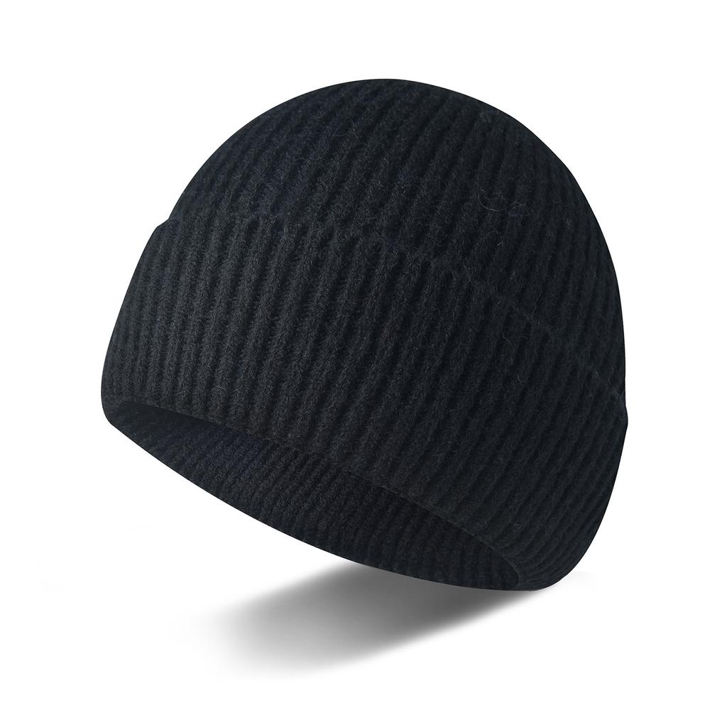 Sheep wool knitted hats men's and women's hats autumn and winter new hats cold winter hats integrated molding warm wool hats
