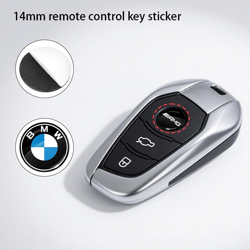 14mm Car Key Emblem Stickers Accessories For BMW 330Li 325Li 320Li E46 E39 E90 E60 E36 F30