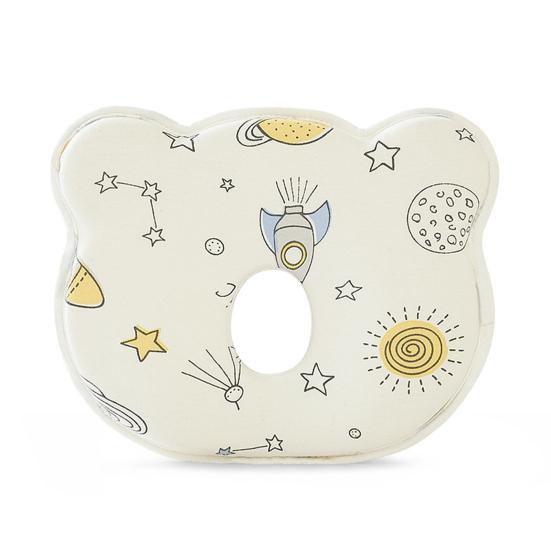 Almohada con forma de bebé, transpirable, cómoda, previene el síndrome de cabeza plana, almohada de espuma viscoelástica para bebés sensibles a las alergias