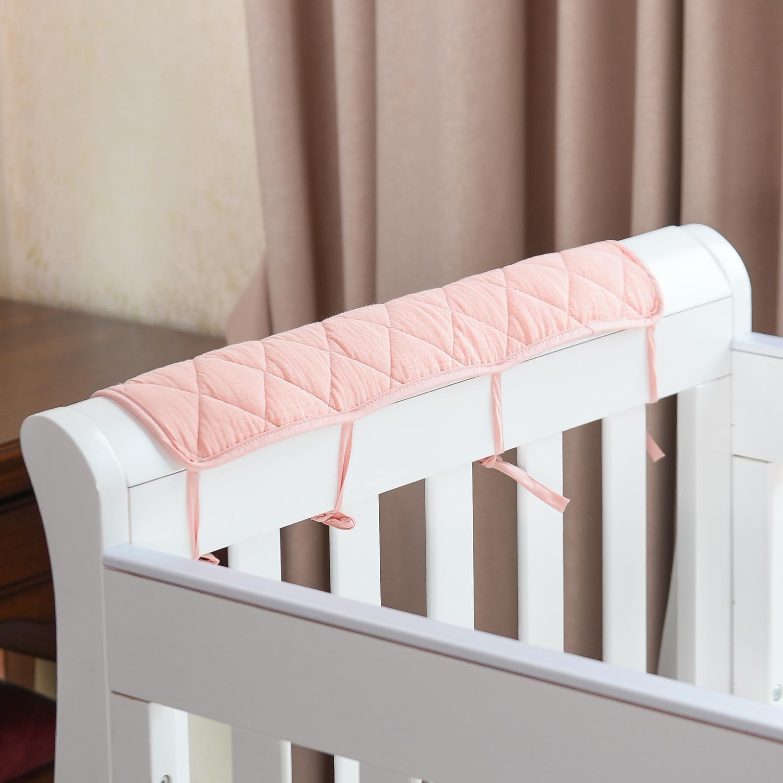 

Double-Sided Crepe Crib Soft Pack: Pure Cotton Anti-Collision Protective Strip for Babies 15x60 CM