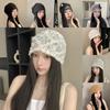 Lace Flower Stacked Hat Thin Soft Pullover Hat Creative Cap  Spring Summer