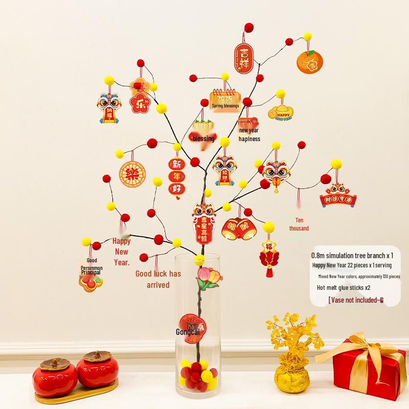 2026 Year of the Horse Spring Festival Couplets - Entrance Decoration with Fu Character Sticker