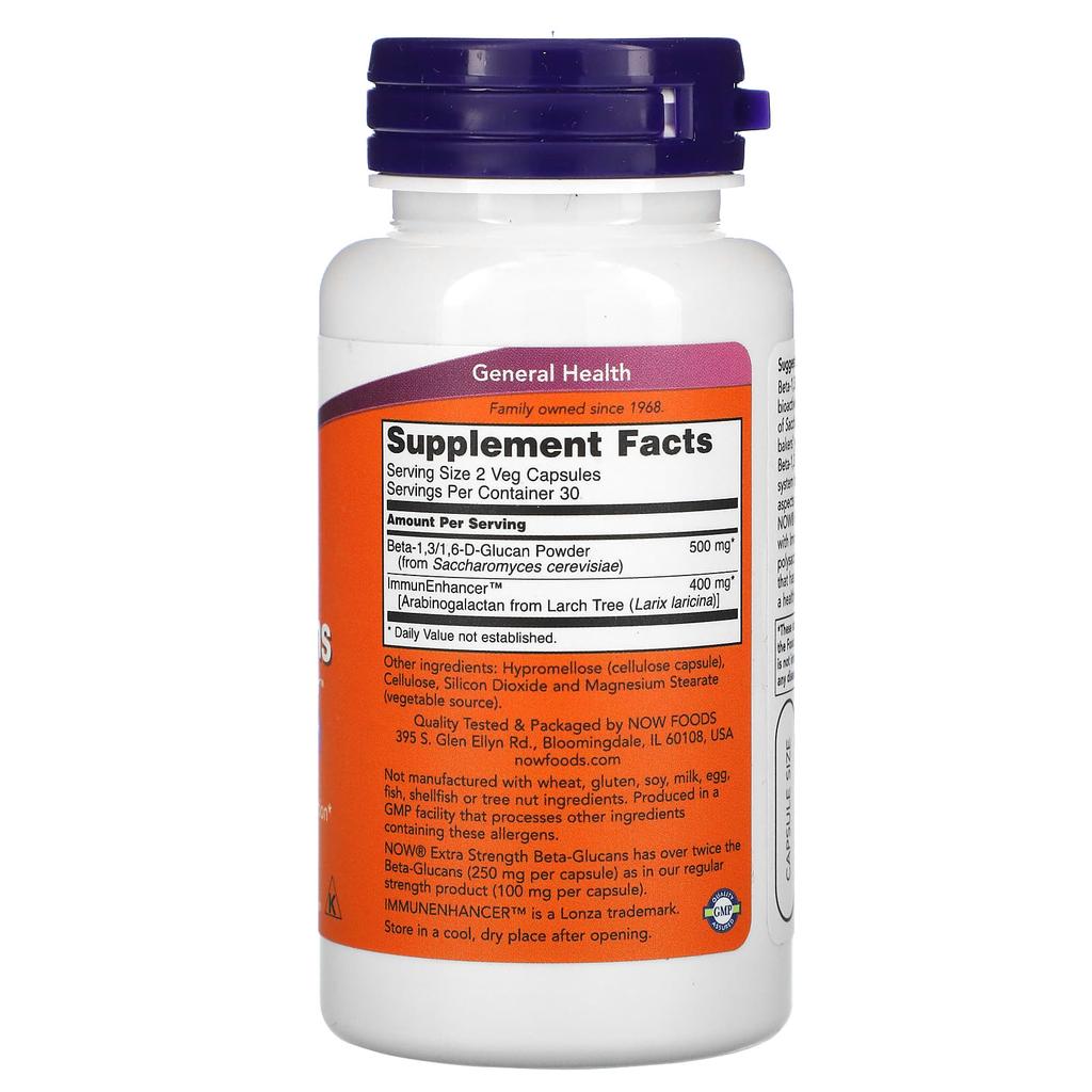 Beta Glucan with Immunenhancer, Extra Strength, 250Mg, 60 Veggie Caps