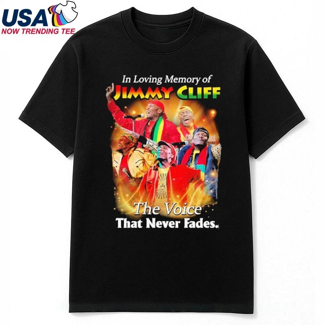 

Jimmy Cliff In Loving Memory 100% Cotton T-shirt Mens Tees Top S to 5XL 2F1438 4XL