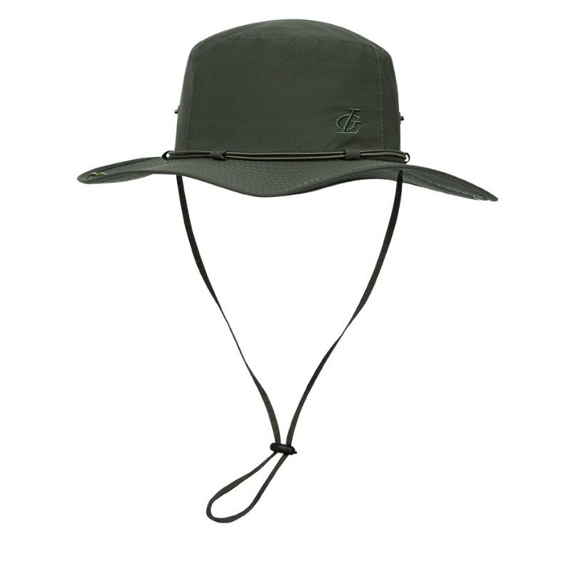 

Anti-splashing bucket hat outdoor camping plus brim hiking big head circumference tour western cowboy men and women One Size оливковий колір