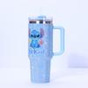 40oz Insulated Car Mug With Handle Accent 304 Stainless Steel Leak-Proof Travel Cup Home Office Outdoor Sports